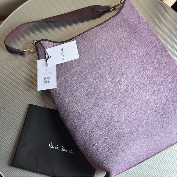 Paul Smith purple 2-tone long shopper tote bag - Picture 9 of 10